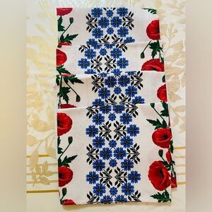 Lot / Set Of 4 Ukrainian Linen Traditional Towel RUSHNYK  17x28 “